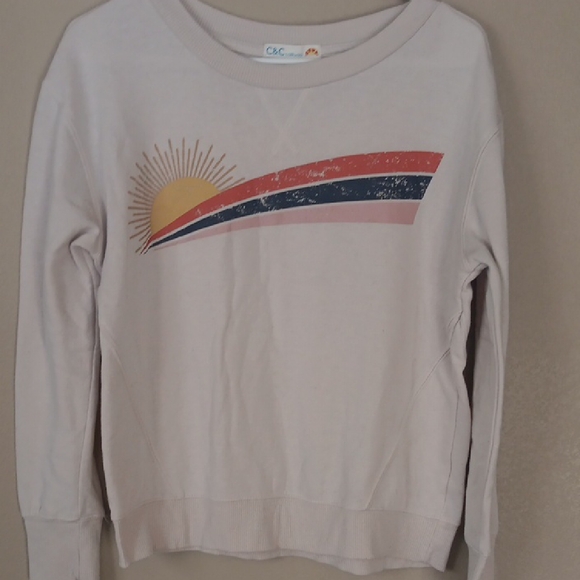 C&C California Tops - C&C California Sweatshirt with Sun and Stripes